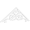 Ekena Millwork Pitch Hurley Architectural Grade PVC Gable Pediment, 72"W x 24"H x 1"P (8/12) GPP072X024X100HUR - alternate 1